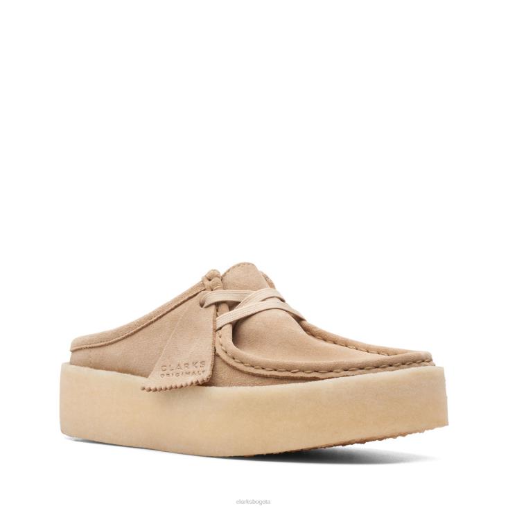 Clarks 0DX8L3069 wallabee cup lo clarks light tan wlined mujer bronceado claro