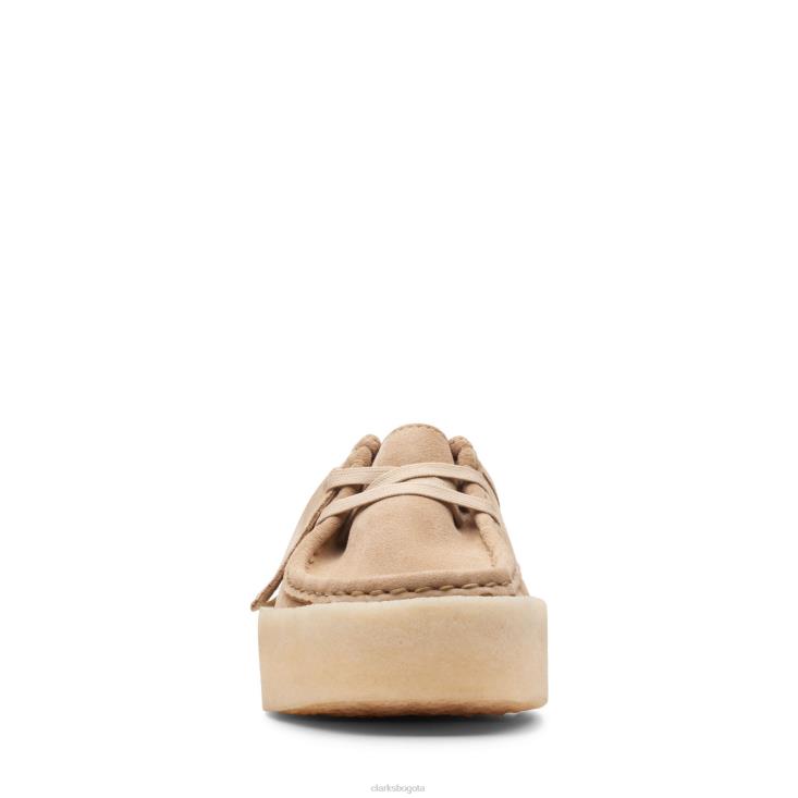 Clarks 0DX8L3069 wallabee cup lo clarks light tan wlined mujer bronceado claro