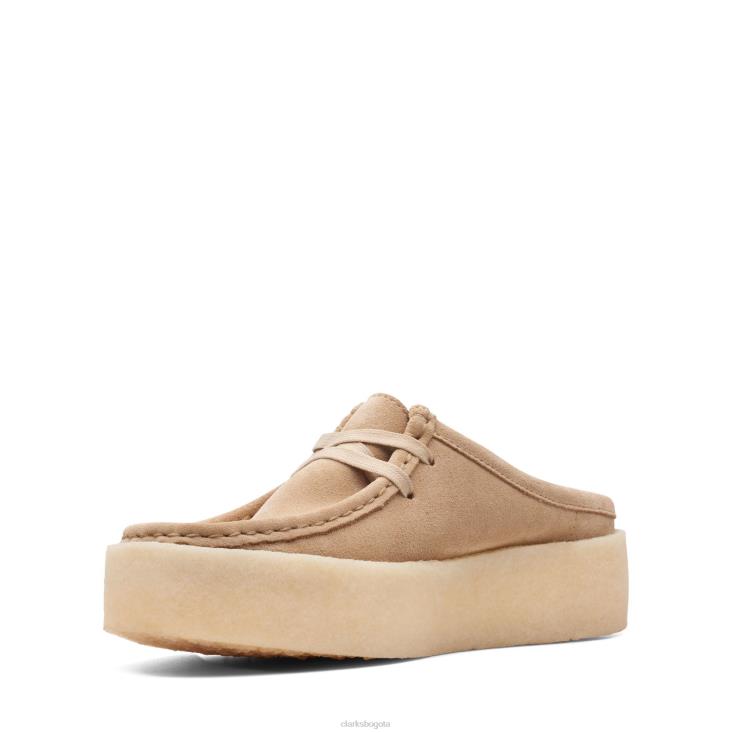 Clarks 0DX8L3069 wallabee cup lo clarks light tan wlined mujer bronceado claro