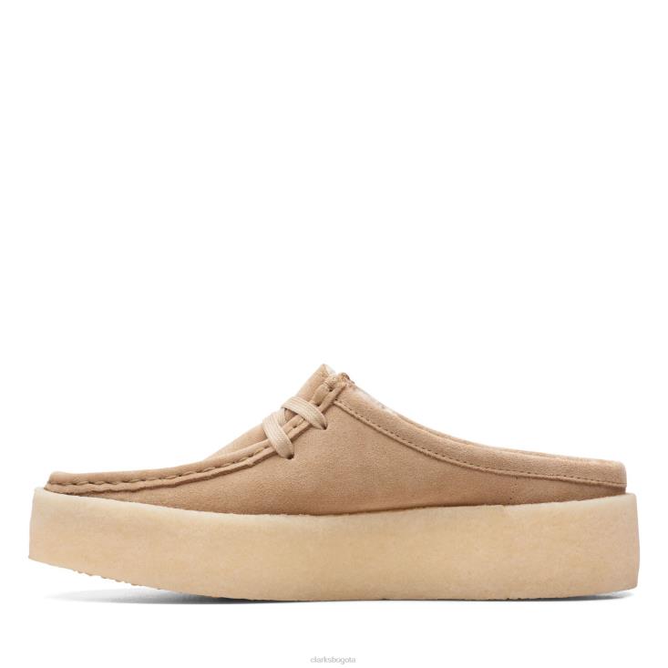 Clarks 0DX8L3069 wallabee cup lo clarks light tan wlined mujer bronceado claro