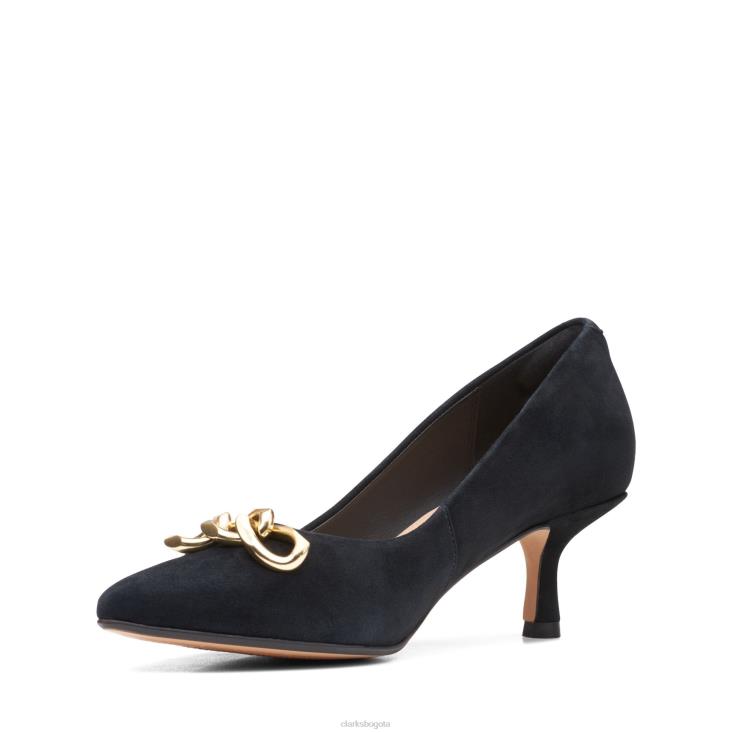 Clarks 0DX8L3073 Adorno clarks black sde violeta 55 mujer negro