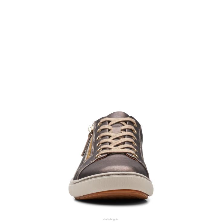 Clarks 0DX8L3075 clarks nalle encaje bronce metalizado mujer bronce metálico