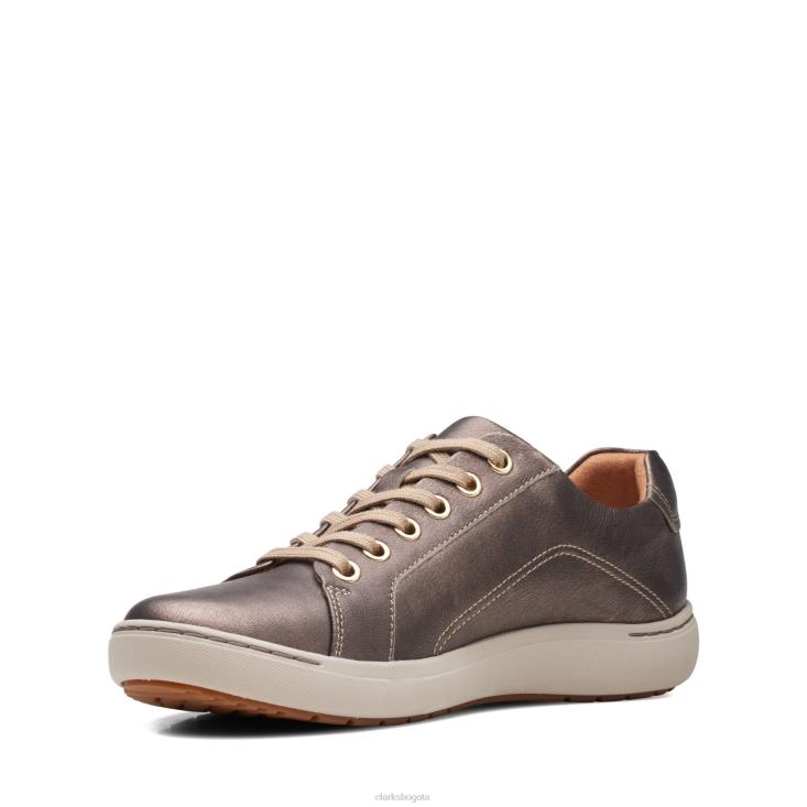 Clarks 0DX8L3075 clarks nalle encaje bronce metalizado mujer bronce metálico