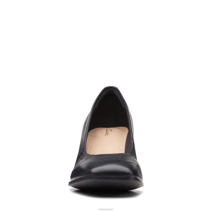 Clarks 0DX8L3076 clarks suaves seren 55 de cuero negro mujer cuero negro