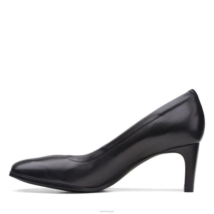 Clarks 0DX8L3076 clarks suaves seren 55 de cuero negro mujer cuero negro