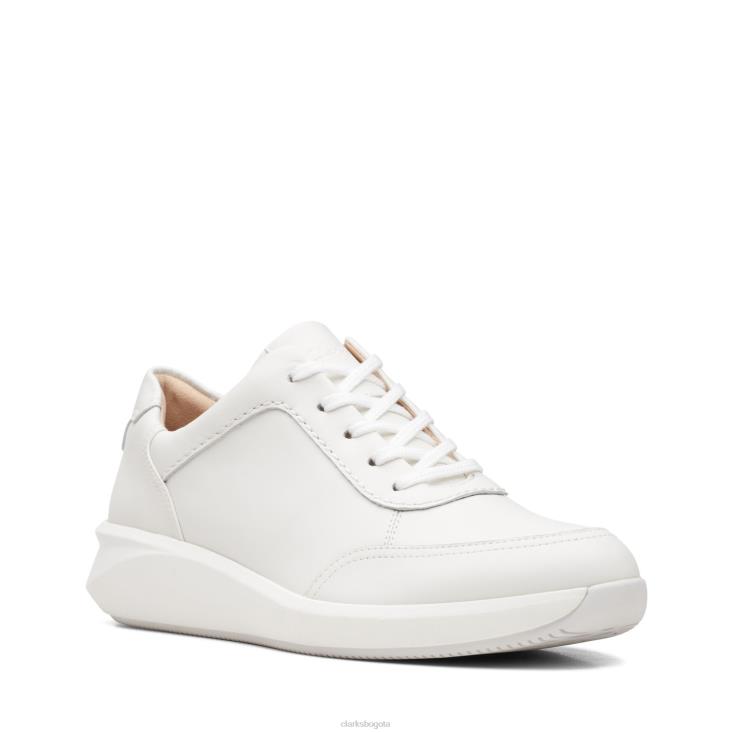 Clarks 0DX8L3079 clarks un rio mix cuero blanco mujer cuero blanco