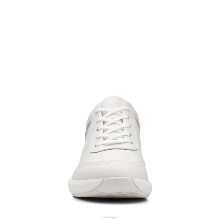 Clarks 0DX8L3079 clarks un rio mix cuero blanco mujer cuero blanco