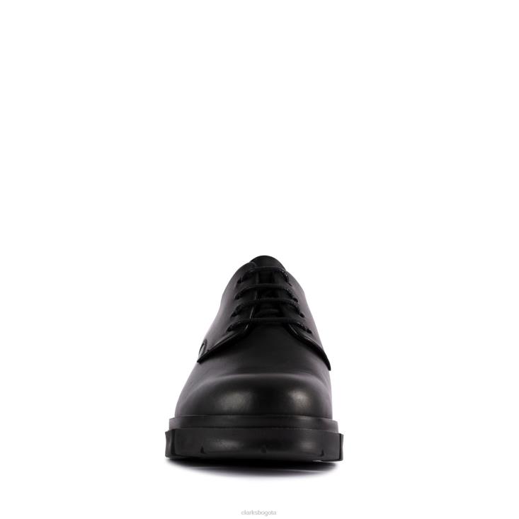 Clarks 0DX8L3083 clarks teala de cuero negro encaje mujer cuero negro
