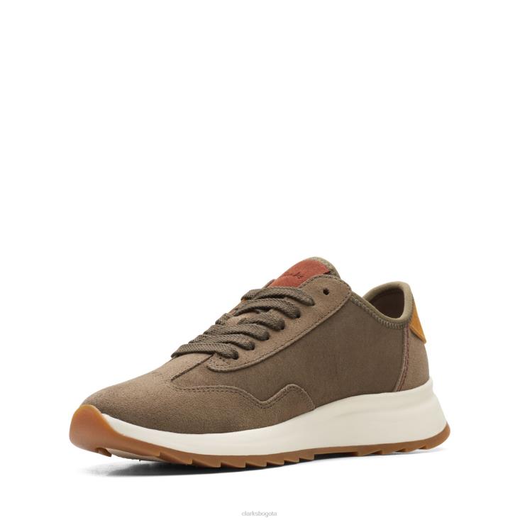 Clarks 0DX8L3087 dash lite lo clarks combi oliva oscuro mujer combinación oliva oscuro