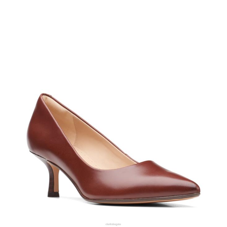 Clarks 0DX8L3090 clarks violeta 55 rae british tan lea mujer lea bronceada británica