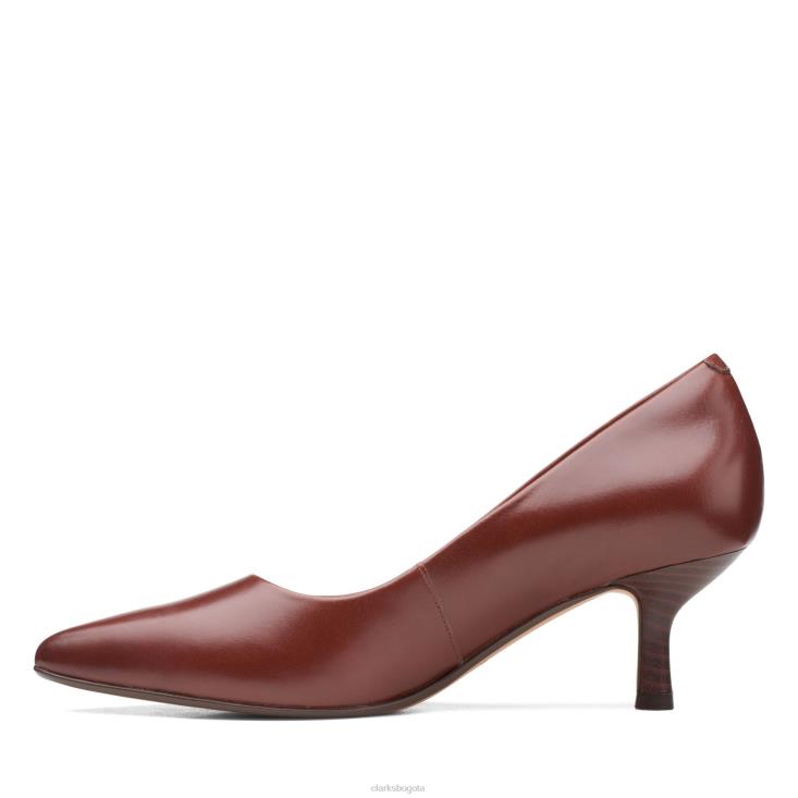 Clarks 0DX8L3090 clarks violeta 55 rae british tan lea mujer lea bronceada británica