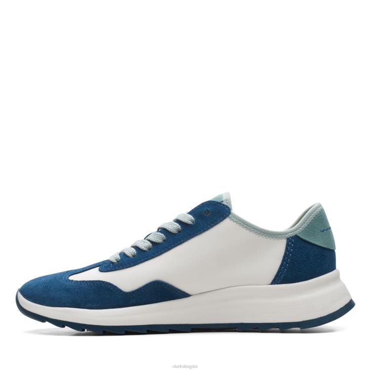 Clarks 0DX8L3092 clarks combi dash lite verde azulado mujer combinación verde azulado