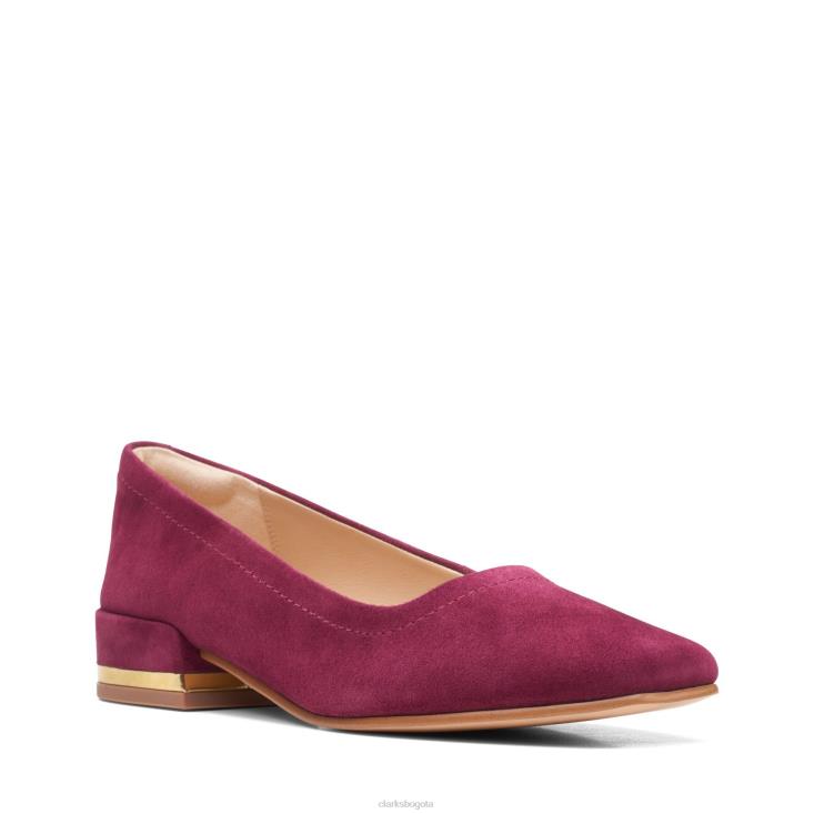 Clarks 0DX8L3119 seren 30 corte clarks merlot ante mujer ante merlot