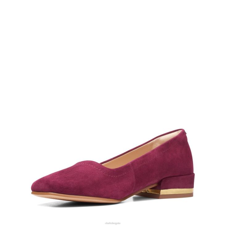 Clarks 0DX8L3119 seren 30 corte clarks merlot ante mujer ante merlot