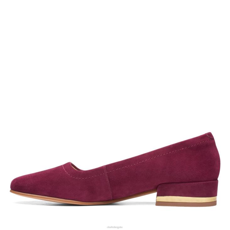 Clarks 0DX8L3119 seren 30 corte clarks merlot ante mujer ante merlot