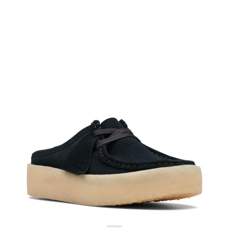Clarks 0DX8L3126 wallabee cup lo negro sde wlined clarks mujer negro sde wlined