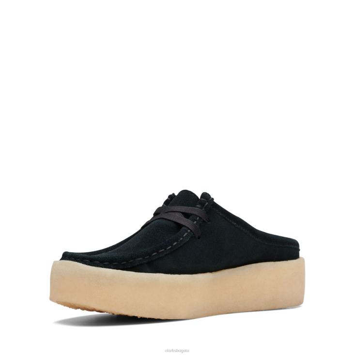 Clarks 0DX8L3126 wallabee cup lo negro sde wlined clarks mujer negro sde wlined