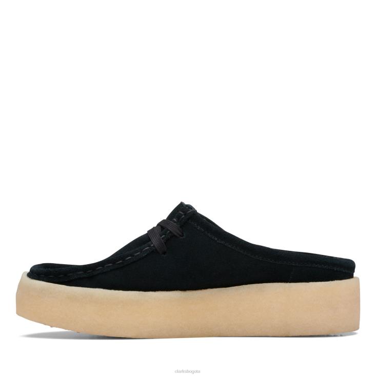 Clarks 0DX8L3126 wallabee cup lo negro sde wlined clarks mujer negro sde wlined