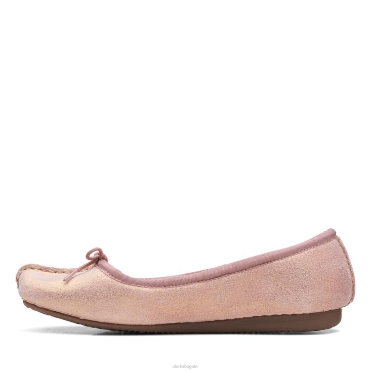 Clarks 0DX8L3130 clarks peca hielo rosa metálico mujer rosa metalico
