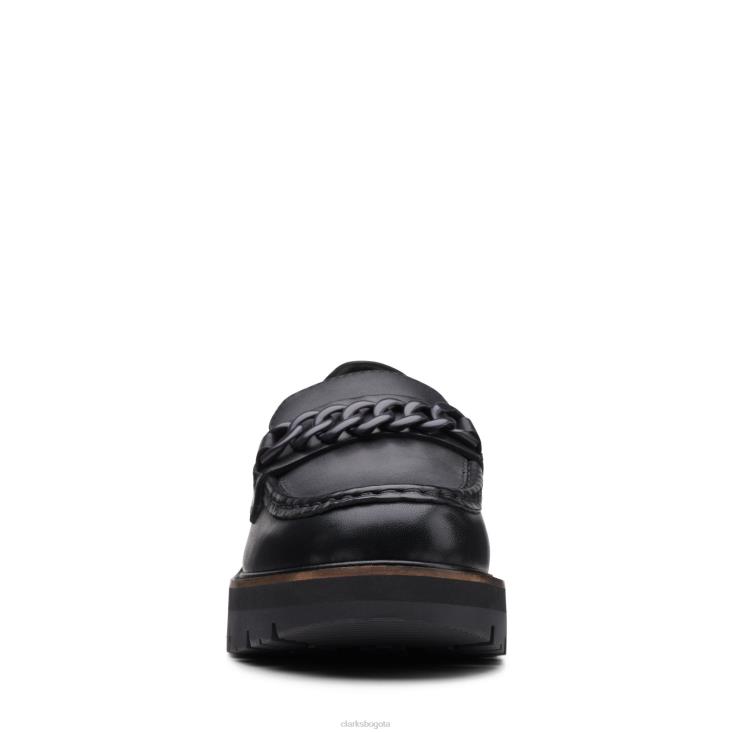 Clarks 0DX8L3134 clarks de cuero negro orianna edge mujer cuero negro