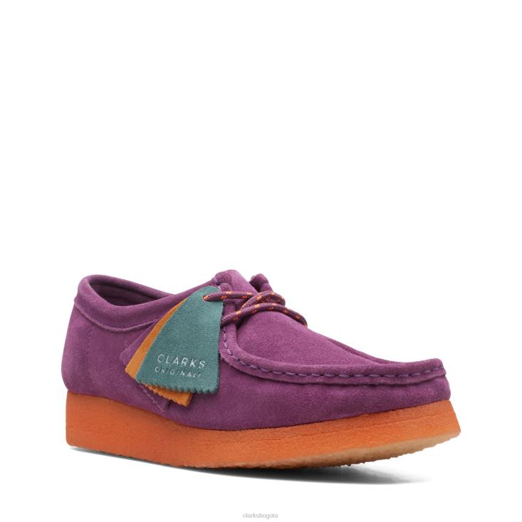Clarks 0DX8L3154 clarks wallabee morado mujer púrpura