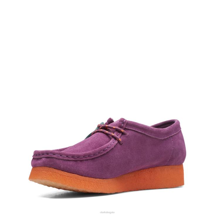 Clarks 0DX8L3154 clarks wallabee morado mujer púrpura