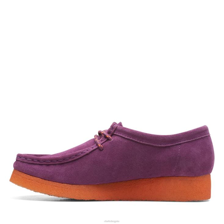 Clarks 0DX8L3154 clarks wallabee morado mujer púrpura