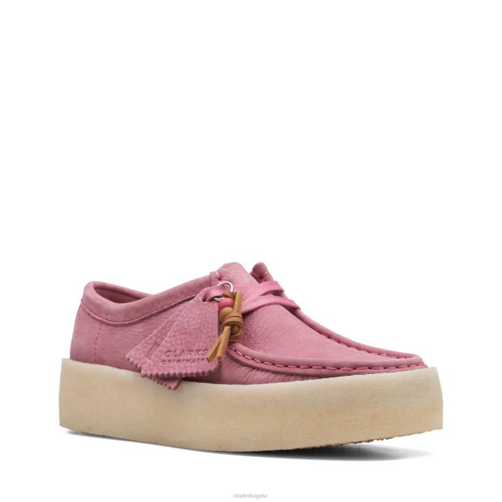 Clarks 0DX8L3165 taza wallabee clarks nubuck rosa mujer nubuck rosa