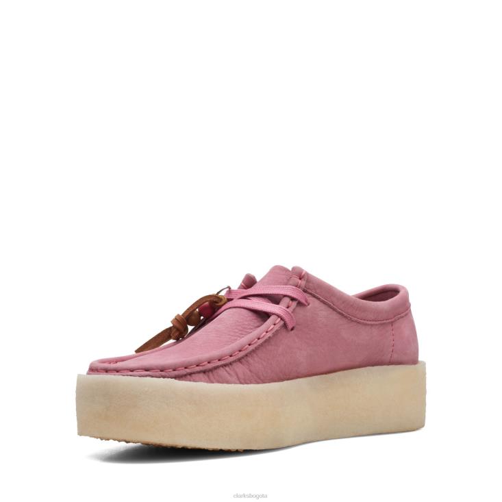 Clarks 0DX8L3165 taza wallabee clarks nubuck rosa mujer nubuck rosa