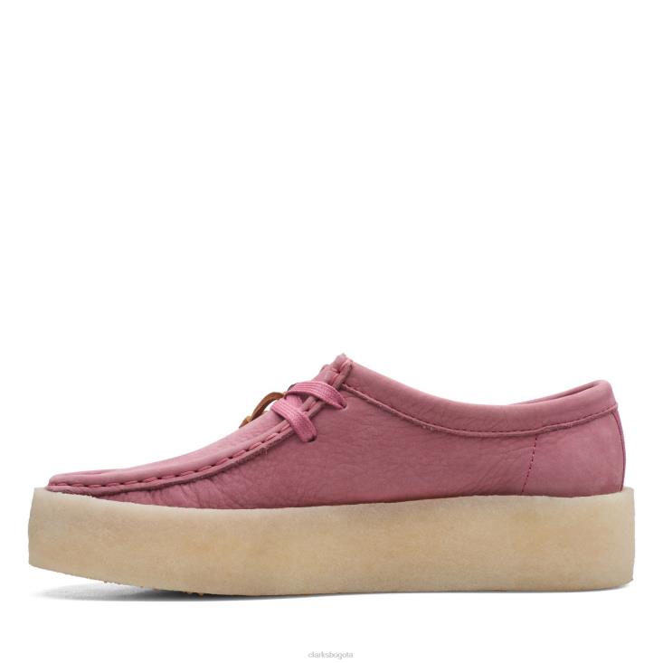 Clarks 0DX8L3165 taza wallabee clarks nubuck rosa mujer nubuck rosa