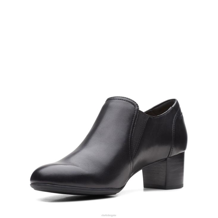 Clarks 0DX8L3166 clarks de cuero negro linnae way mujer cuero negro