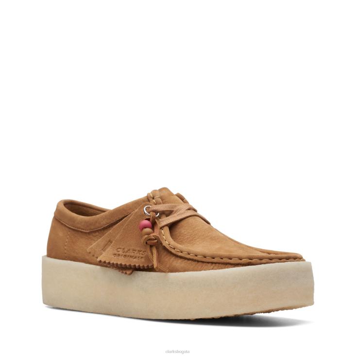 Clarks 0DX8L3172 clarks taza wallabee de nubuck tostado mujer nubuck bronceado
