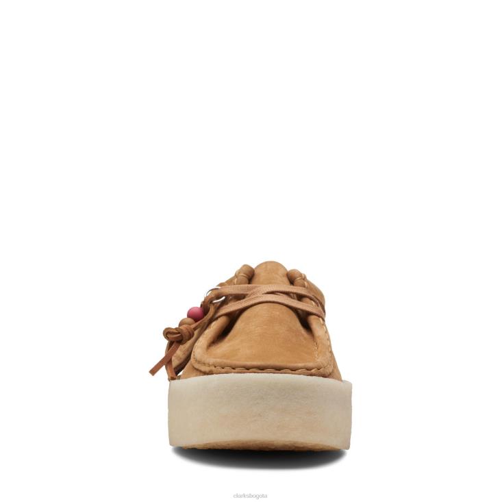 Clarks 0DX8L3172 clarks taza wallabee de nubuck tostado mujer nubuck bronceado