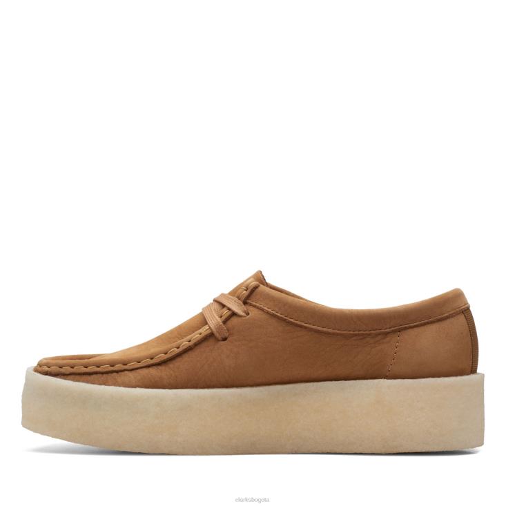 Clarks 0DX8L3172 clarks taza wallabee de nubuck tostado mujer nubuck bronceado