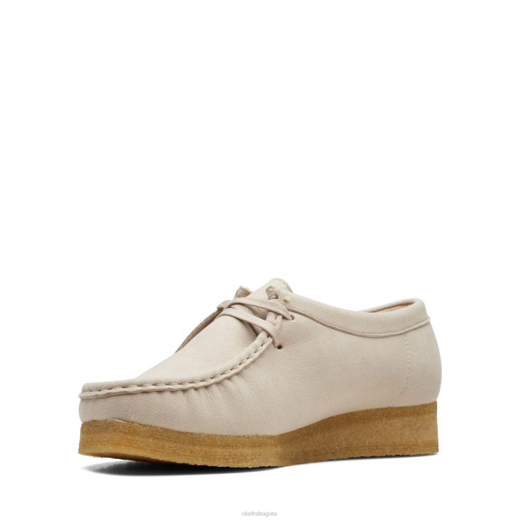 Clarks 0DX8L3173 wallabee clarks off white sintetizador mujer blanquecino sin