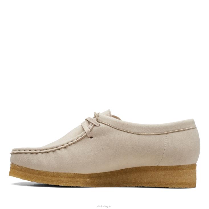 Clarks 0DX8L3173 wallabee clarks off white sintetizador mujer blanquecino sin