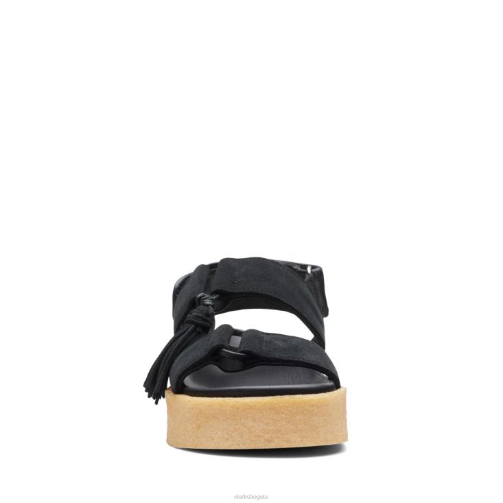 Clarks 0DX8L3183 crepé sndl clarks negro combi mujer combinado negro