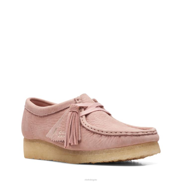 Clarks 0DX8L3184 rubor rosa lea clarks wallabee mujer rubor rosa lea
