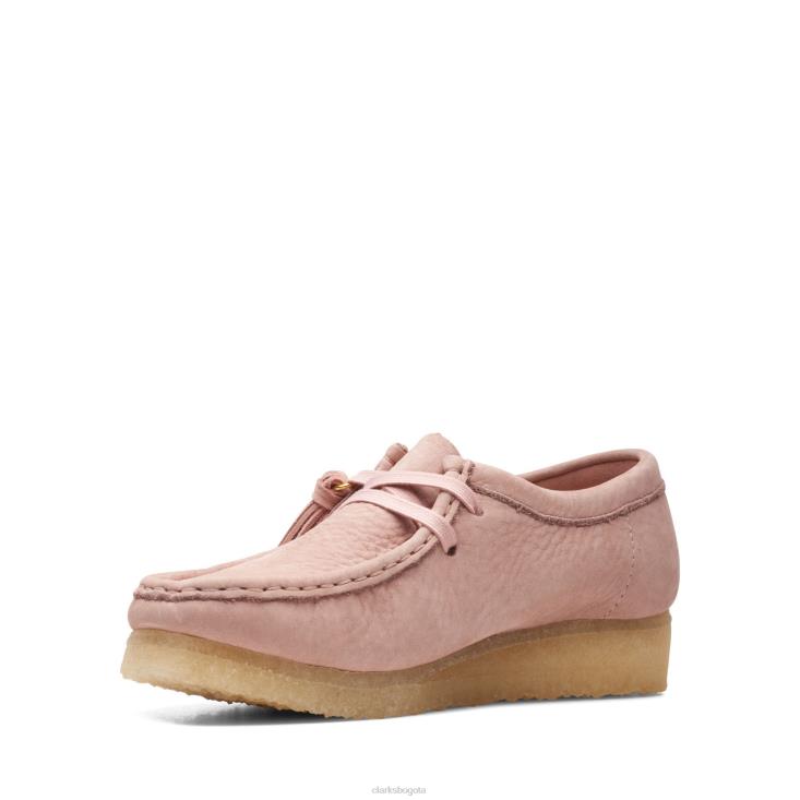 Clarks 0DX8L3184 rubor rosa lea clarks wallabee mujer rubor rosa lea