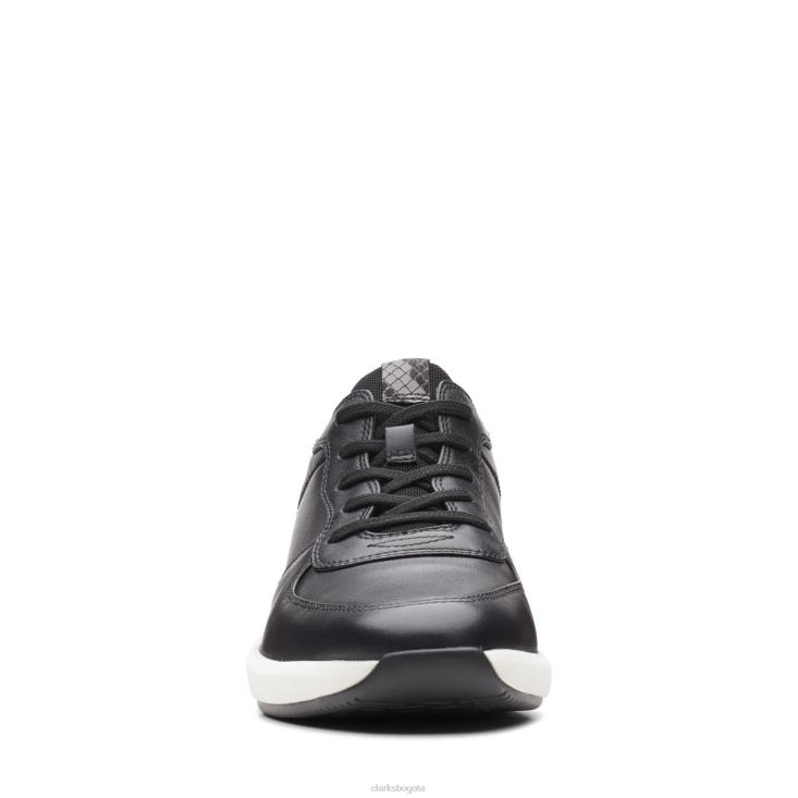 Clarks 0DX8L3188 clarks combi cuero negro un rio sprint mujer cuero combinado negro