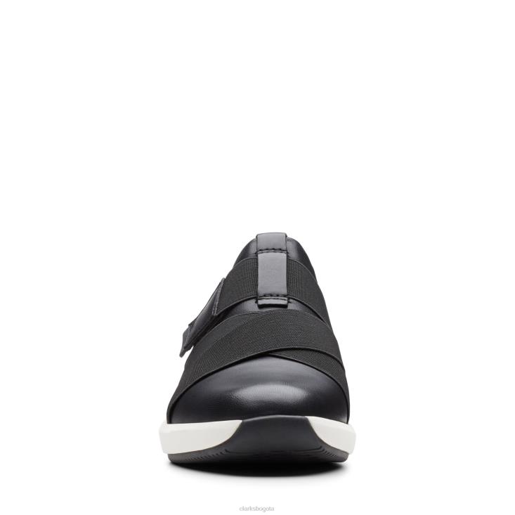Clarks 0DX8L3189 correa clarks un rio negra mujer cuero negro