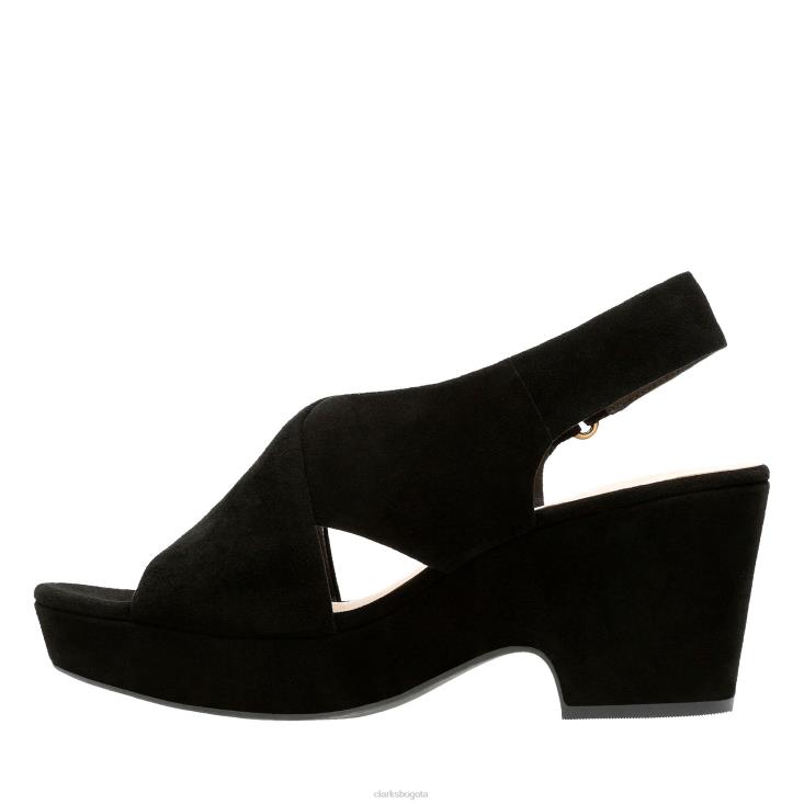 Clarks 0DX8L3194 clarks maritsa lara ante negro mujer ante negro