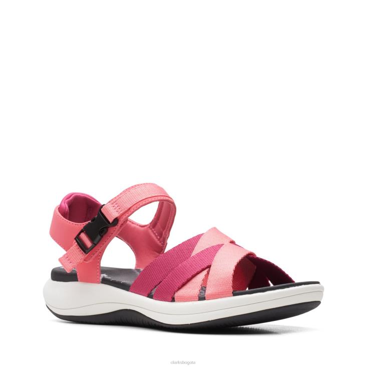 Clarks 0DX8L3196 coral brillante mira marea clarks mujer coral brillante