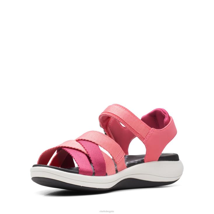 Clarks 0DX8L3196 coral brillante mira marea clarks mujer coral brillante