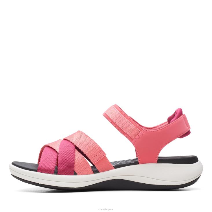 Clarks 0DX8L3196 coral brillante mira marea clarks mujer coral brillante