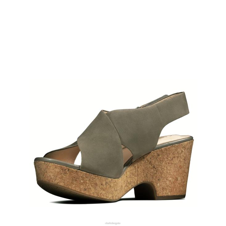 Clarks 0DX8L3198 clarks maritsa lara sage nubuck mujer nubuck salvia