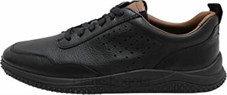 Clarks 0DX8L320 clarks puxton de cuero negro encaje unisexo cuero negro