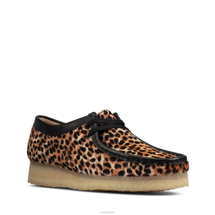 Clarks 0DX8L3209 clarks wallabee con estampado de leopardo mujer estampado de leopardo