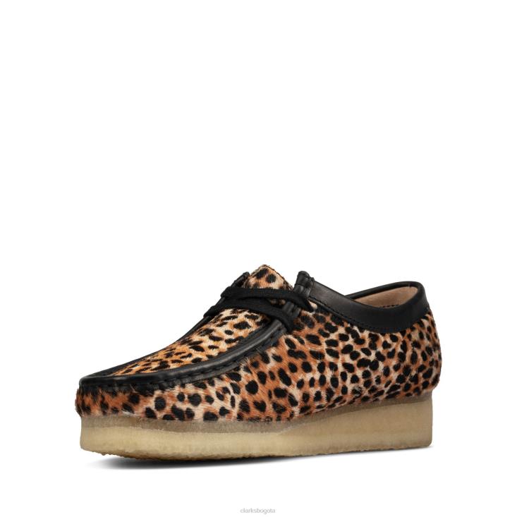 Clarks 0DX8L3209 clarks wallabee con estampado de leopardo mujer estampado de leopardo