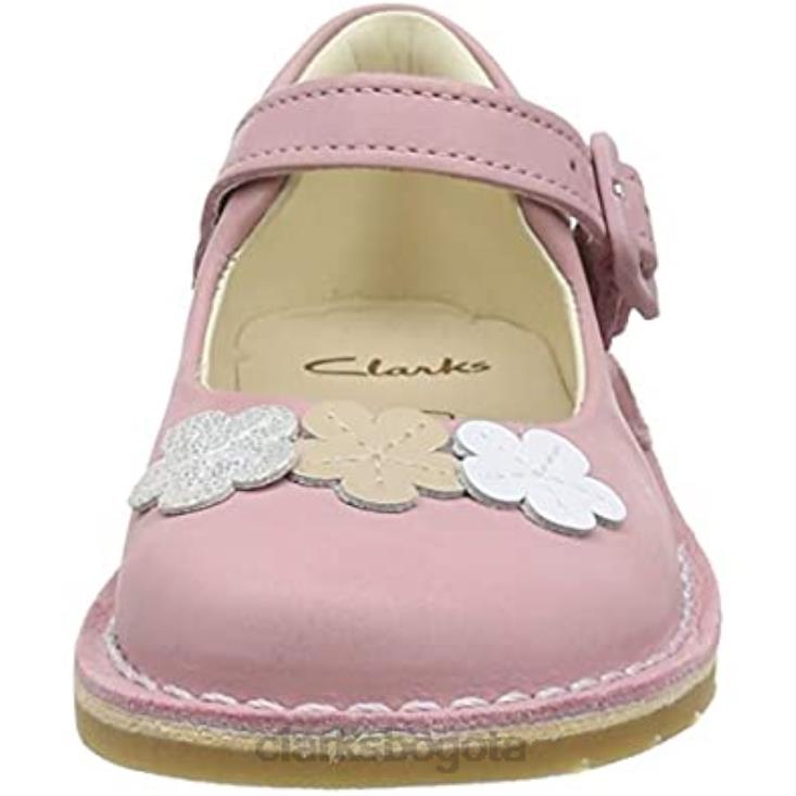 Clarks 0DX8L321 Zapatos clarks comet gem de cuero para niño rosa polvoriento niños